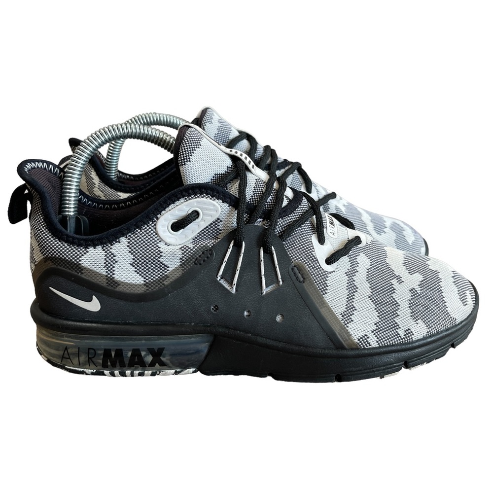 Nike Shoes Women 8 Air Max Sequent 3 Camo Athletic Running Sneakers